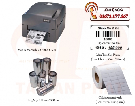 Bán máy in mã vạch cho shop-siêu thị tại Hà Tĩnh