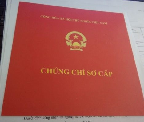 Chứng chỉ cấp dưỡng mầm non. cấp chứng chỉ nghề  toàn quốc