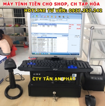 Lắp đặt máy tính tiền giá rẻ cho shop mỹ phẩm, phụ kiện tại Kiên Giang