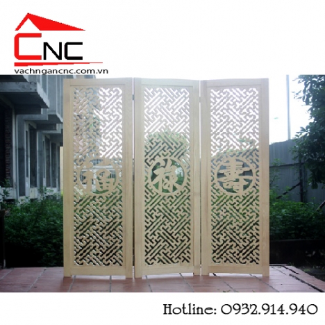 Vách ngăn bình phong, vách ngăn phòng cnc giá rẻ