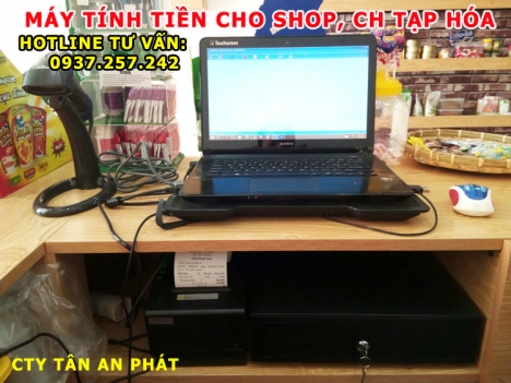 Lắp đặt máy tính tiền giá rẻ cho shop mỹ phẩm, phụ kiện tại An Giang, Đồng Tháp