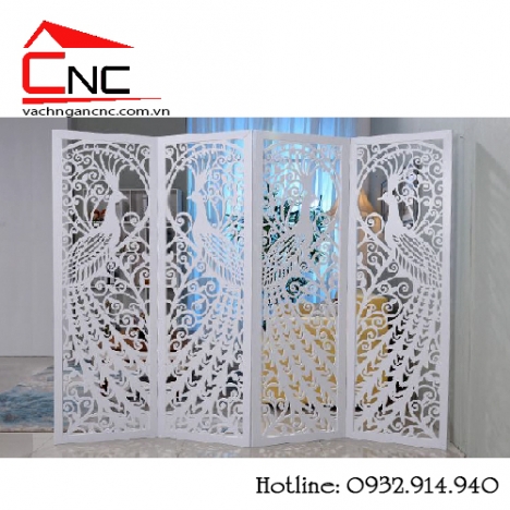 Vách ngăn bình phong, vách ngăn phòng cnc giá rẻ