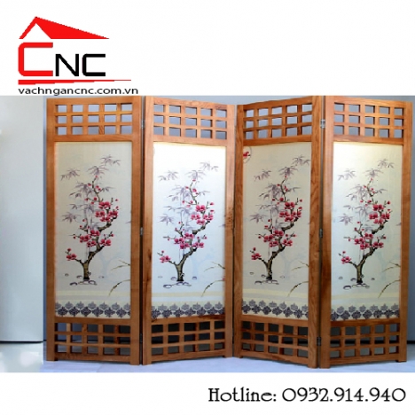 Vách ngăn bình phong, vách ngăn phòng cnc giá rẻ