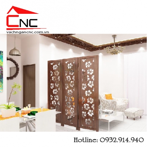 Vách ngăn bình phong, vách ngăn phòng cnc giá rẻ