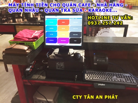 Lắp đặt trọn bộ thiết bị tính tiền cho quán trà sữa tại Bắc Ninh, Bắc Giang