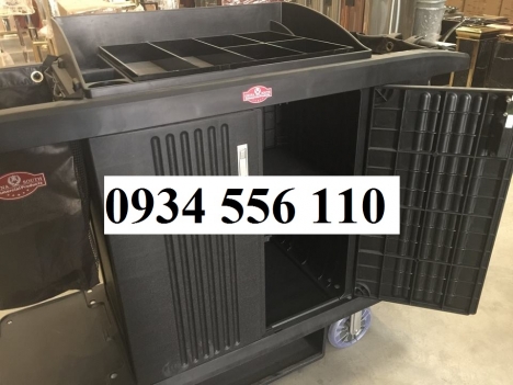 Xe đẩy dọn phòng khách sạn, xe đẩy dọn vệ sinh khách sạn chất lượng