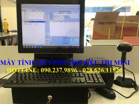 Bán máy tính tiền cảm ứng trọn bộ cho siêu thị q12