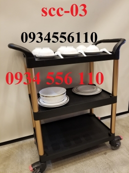 Xe đẩy dọn phòng khách sạn, xe đẩy dọn vệ sinh khách sạn chất lượng