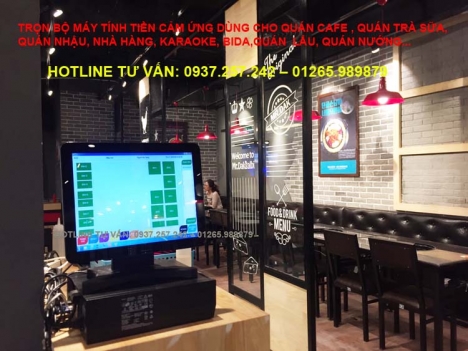 Trọn bộ máy tính tiền cảm ứng cho quán nhậu, nhà hàng tại TPHCM