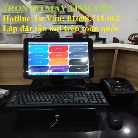 Bán máy tính tiền trọn bộ cho khu ẩm thực giá rẻ tại phú quốc 