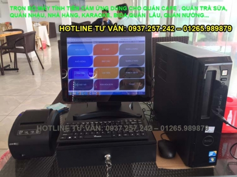 Trọn bộ máy tính tiền cảm ứng cho quán nhậu, nhà hàng tại TPHCM