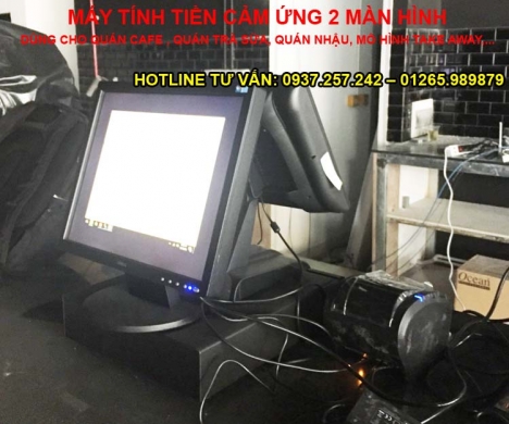 Trọn bộ máy bán hàng cảm ứng 2 màn hình Chip Intel tại TPHCM