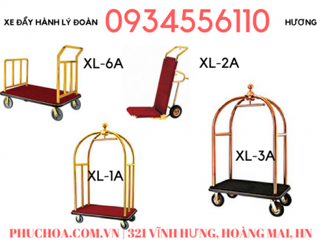 Xe đẩy hành lý khách sạn đoàn, xe đẩy hành lý khách sạn, sân bay cao cấp