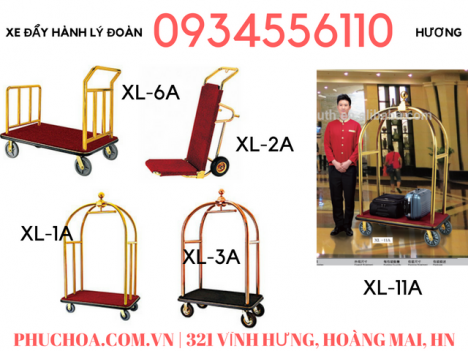 Xe đẩy hành lý khách sạn đoàn, xe đẩy hành lý khách sạn, sân bay cao cấp