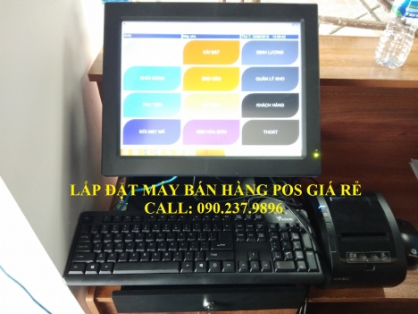Lắp đặt máy bán hàng trọn bộ cho quán cafe tại Tiền Giang