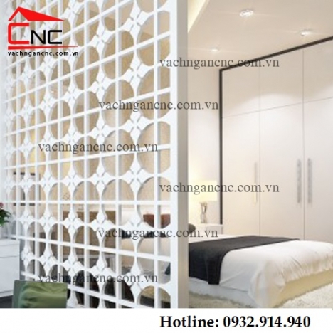 Vách ngăn phòng ngủ và vách phòng khách cnc đẹp