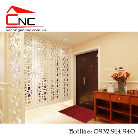 Vách ngăn phòng ngủ và vách phòng khách cnc đẹp