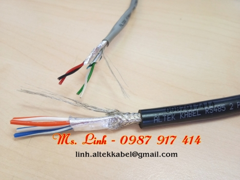 Cáp điều khiển tín hiệu vặn xoắn chống nhiễu 1Pair 18AWG