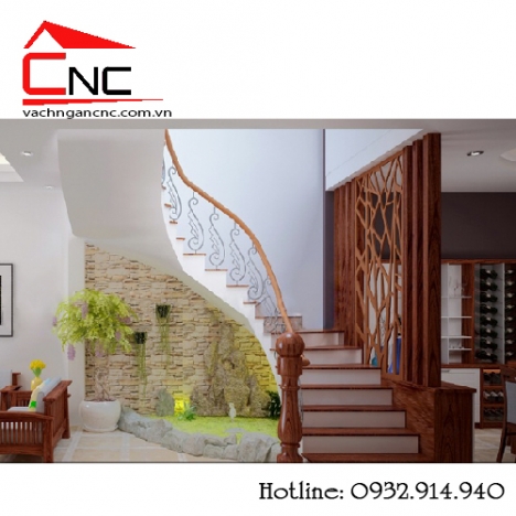 Tổng quan về các mẫu vách ngăn cầu thang đẹp bằng gỗ