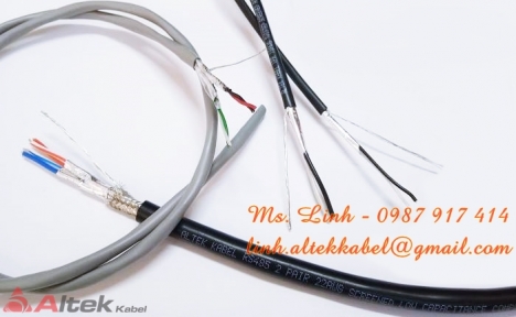 Cáp điều khiển tín hiệu vặn xoắn chống nhiễu 1Pair 18AWG
