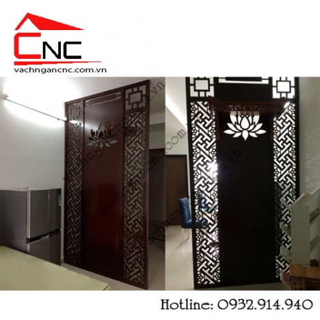 Cổ điển với mẫu vách ngăn phòng thờ, vách bàn thờ cnc