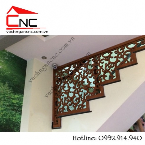 Những mẫu vách ngăn cầu thang cnc trang trí đẹp đang trở lại