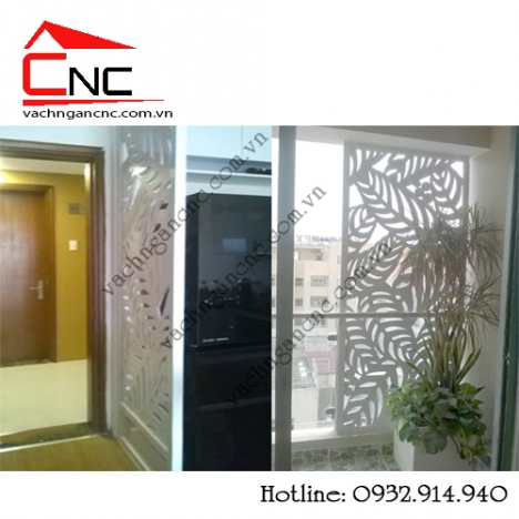 Cuốn hút với mẫu vách ngăn hoa văn cắt cnc bằng gỗ công nghiệp