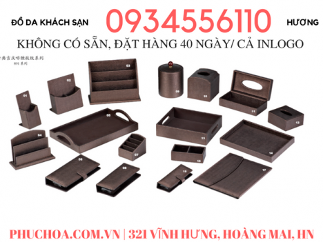 bộ đồ da cho khách sạn không có sẵn, đặt hàng hãng CHINASOUTH