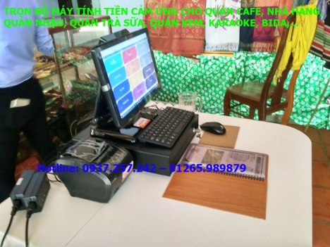 Trọn bộ máy tính tiền cảm ứng cho quán cafe, nhà hàng tại Cần Thơ