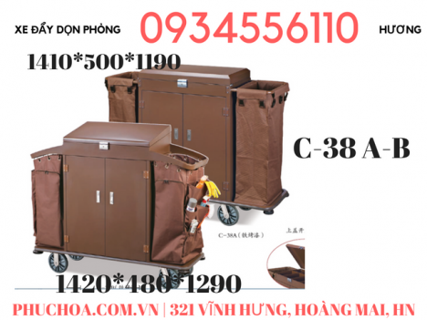 Xe đẩy dọn phòng khách sạn có sẵn ở Hà Nội