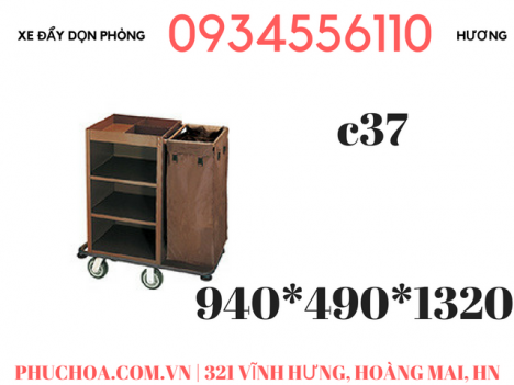 Xe đẩy dọn phòng khách sạn có sẵn ở Hà Nội