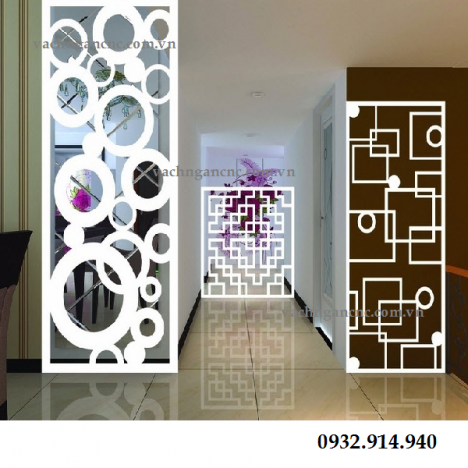 Thi công, gia công vách ngăn cắt cnc trang trí giá rẻ