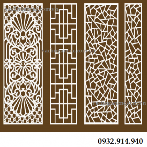 Thi công, gia công vách ngăn cắt cnc trang trí giá rẻ