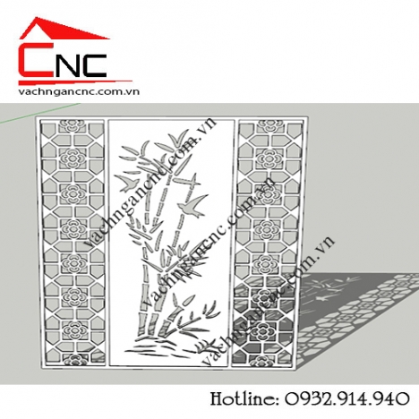 Ấn tượng với mẫu vách ngăn cnc trang trí bằng gỗ đẹp