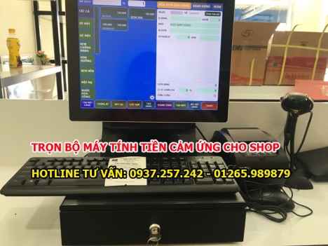 Trọn bộ máy tính tiền cho shop quần áo, shop mỹ phẩm tại Đà Nẵng, Hà Tĩnh
