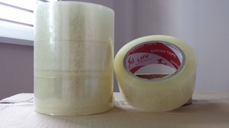 SẢN XUẤT BĂNG KEO TRONG ĐỤC 4.8F 100 YAR, MÀNG KEO 50 QUẤN HÀNG, MÀNG MỎNG BỌC HÀNG GIÁ TỐT