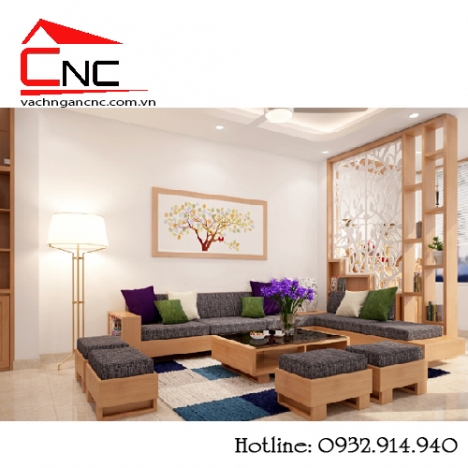 Tổng hợp những mẫu vách ngăn gỗ trang trí phòng khách đẹp