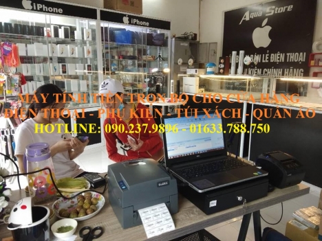 Máy tính tiền trọn bộ dùng cho shop quần áo, shop mỹ phẩm