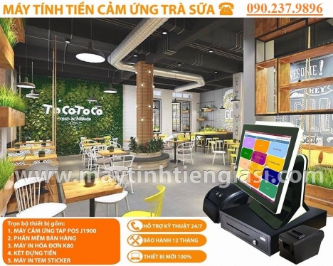 Bán máy tính tiền all in one cho trà sữa giá rẻ tại q12