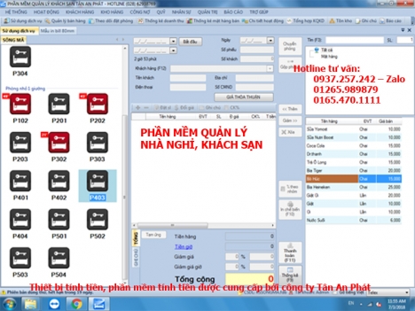 Phần mềm tự động tính tiền giờ cho khách sạn, nhà nghỉ