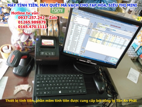 Phần mềm bán hàng, máy in hóa đơn cho tạp hóa, siêu thị mini