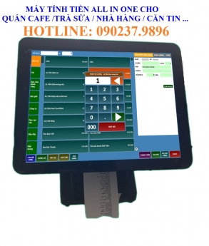 Bán máy tính tiền cảm ứng cho quán trà sữa tại quận 12