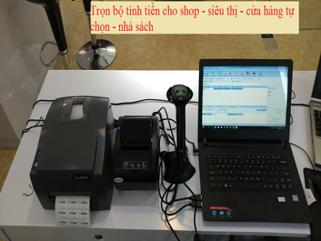 Máy tính tiền cho siêu thị, shop thời trang tại rạch giá 