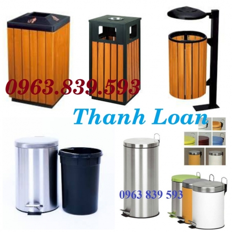 Cc thùng rác inox đạp chân, thùng rác inox khách sạn giá tốt