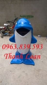 Thùng rác hình thú chất liệu Composite chất lượng cực tốt