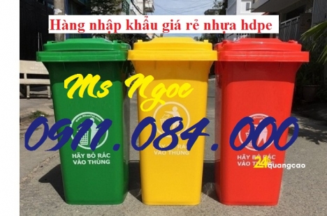 Cần Thơ: Nhà phân phối thùng rác đô thị 120 lít rẻ nhất