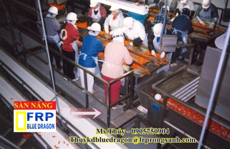 Bán tấm sàn thủy tinh frp grating, sàn thao tác xây dựng công nghiệp, sàn kháng hóa chất