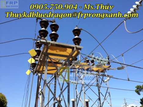 Bán tấm sàn thủy tinh frp grating, sàn thao tác xây dựng công nghiệp, sàn kháng hóa chất