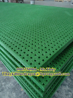 Bán tấm sàn thủy tinh frp grating, sàn thao tác xây dựng công nghiệp, sàn kháng hóa chất