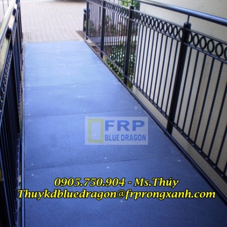 Bán tấm sàn thủy tinh frp grating, sàn thao tác xây dựng công nghiệp, sàn kháng hóa chất